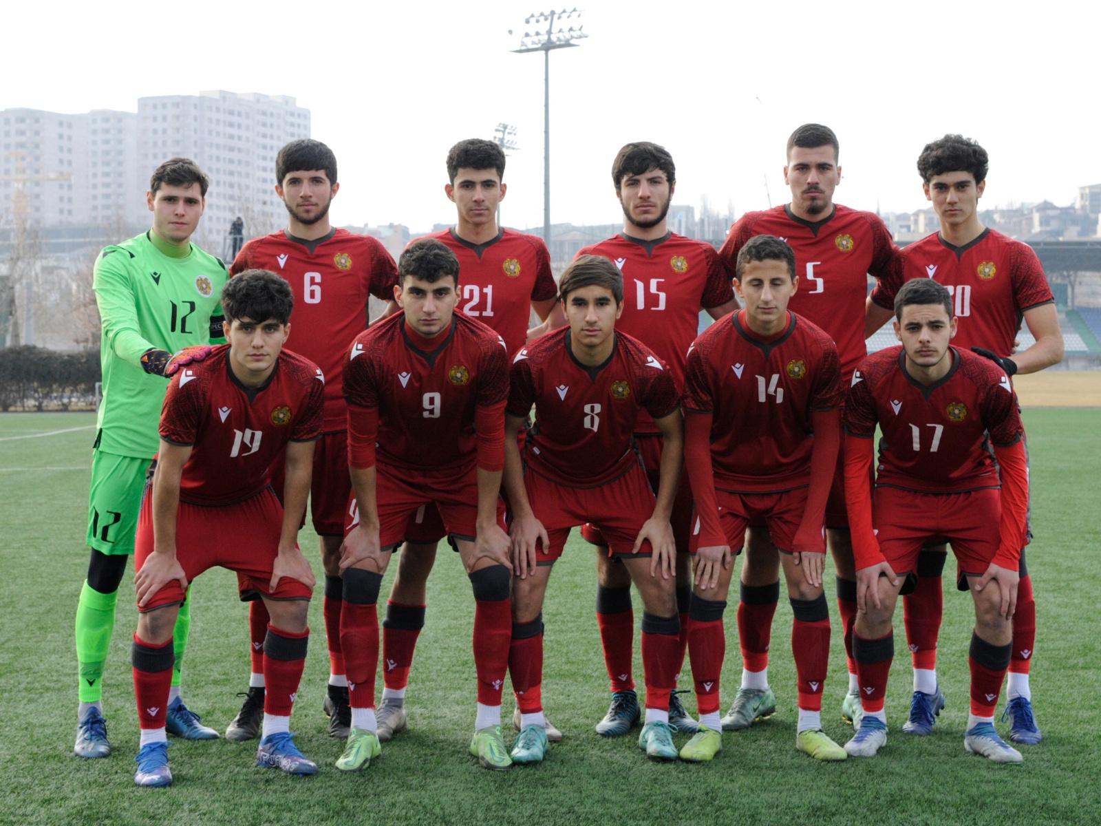 Состав сборной Армении до 19 в элит-раунде Евро-2022