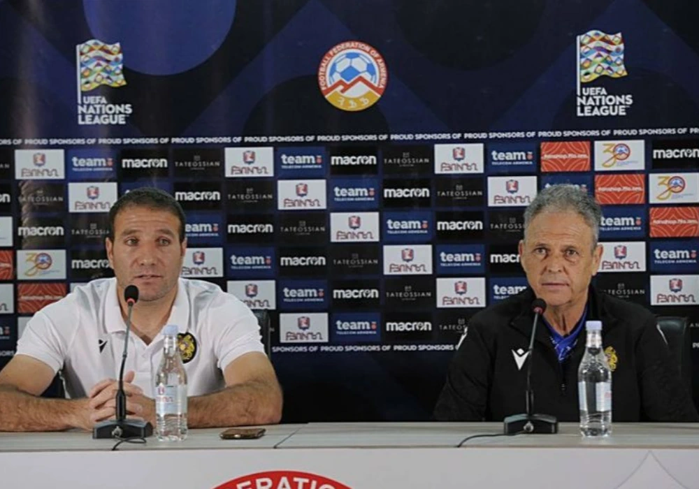 Пресс-конференция Мкояна и Капарроса переда матчем с Украиной