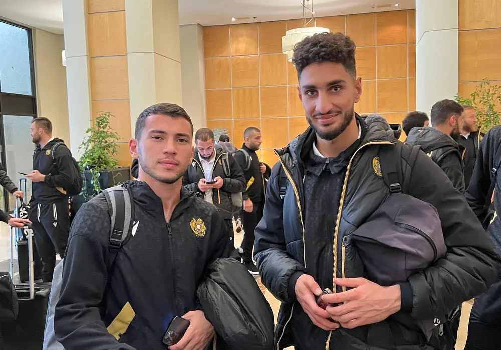 Сборная Армении прибыла в Тирану