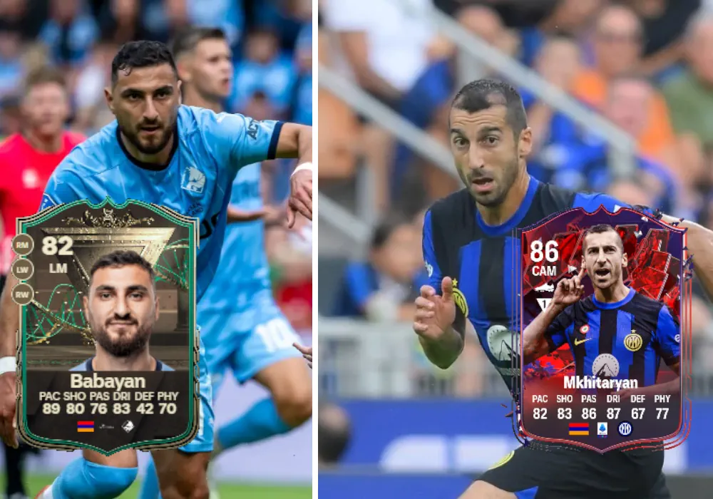 Эволюции в EA FC 24. Топовый состав из армянских футболистов