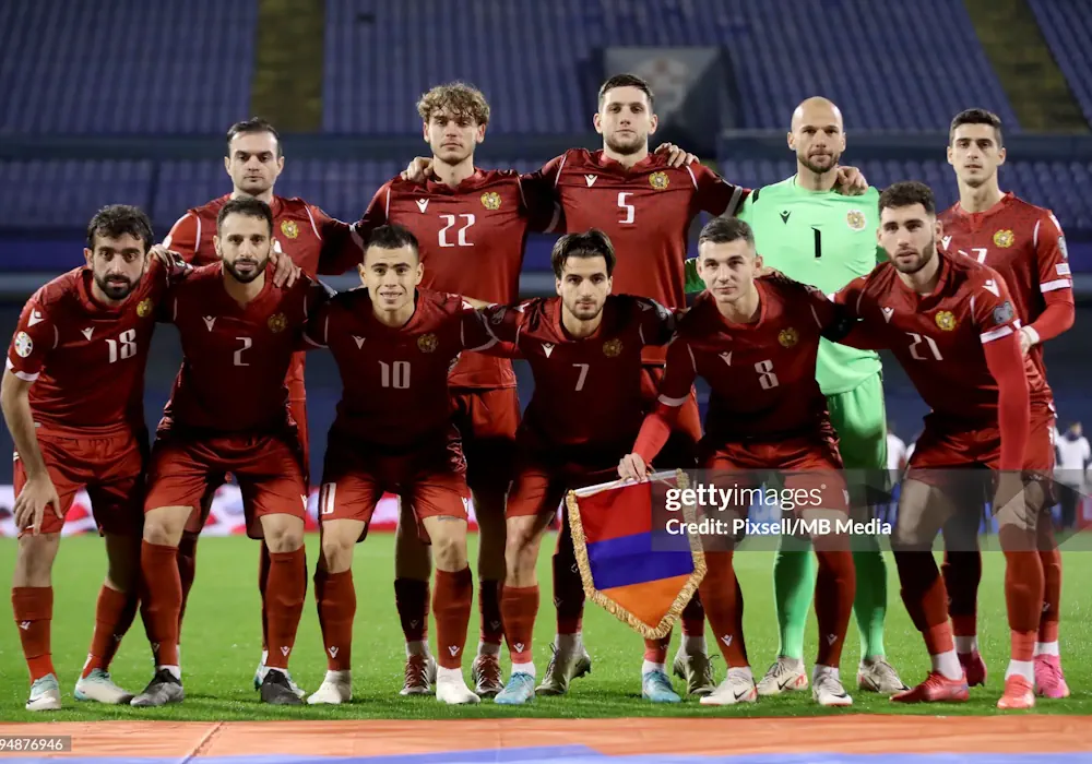 Сборная Армении завершает 2023 год на 93-м месте рейтинга FIFA