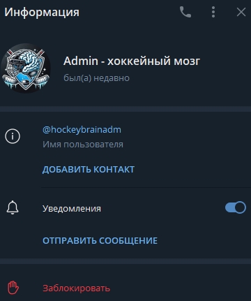 хоккейный мозг телеграмм