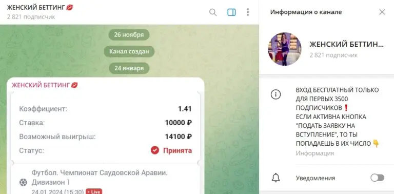 Женский Беттинг