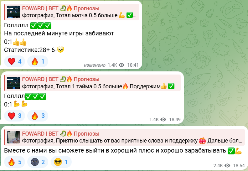 Foward Bet Прогнозы