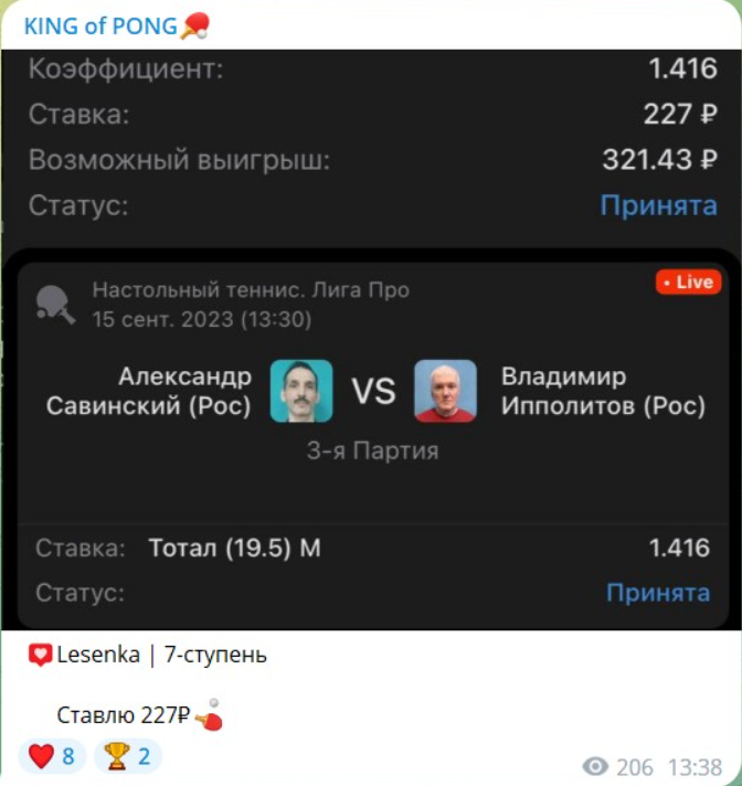King of Pong каппер King of Pong каппер