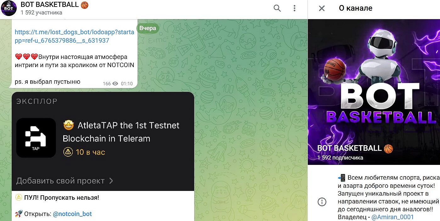 Бот баскетбол Бот баскетбол
