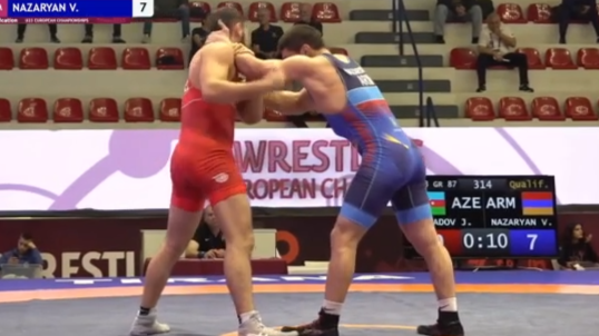 Армянские борцы не прошли в полуфинал в результате первого дня чемпионата Европы