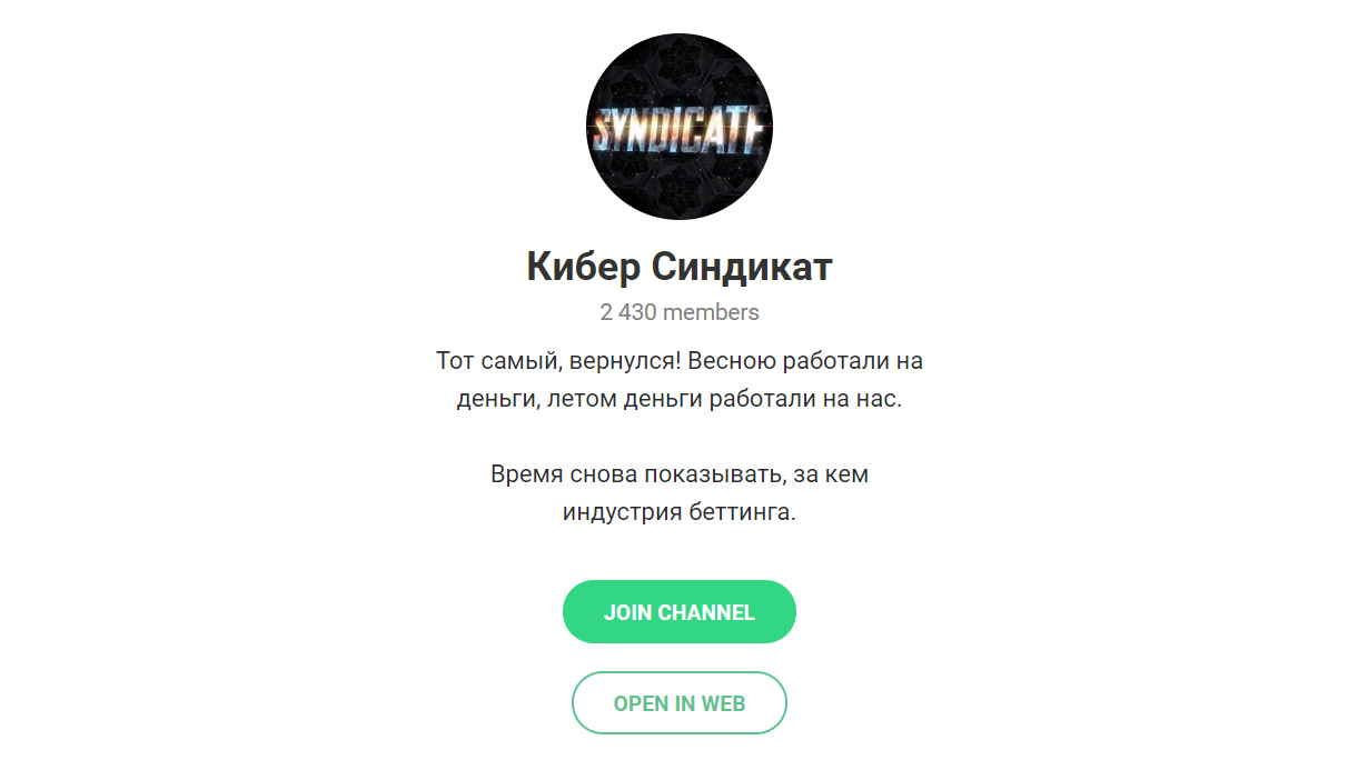 Кибер Синдикат Кибер Синдикат