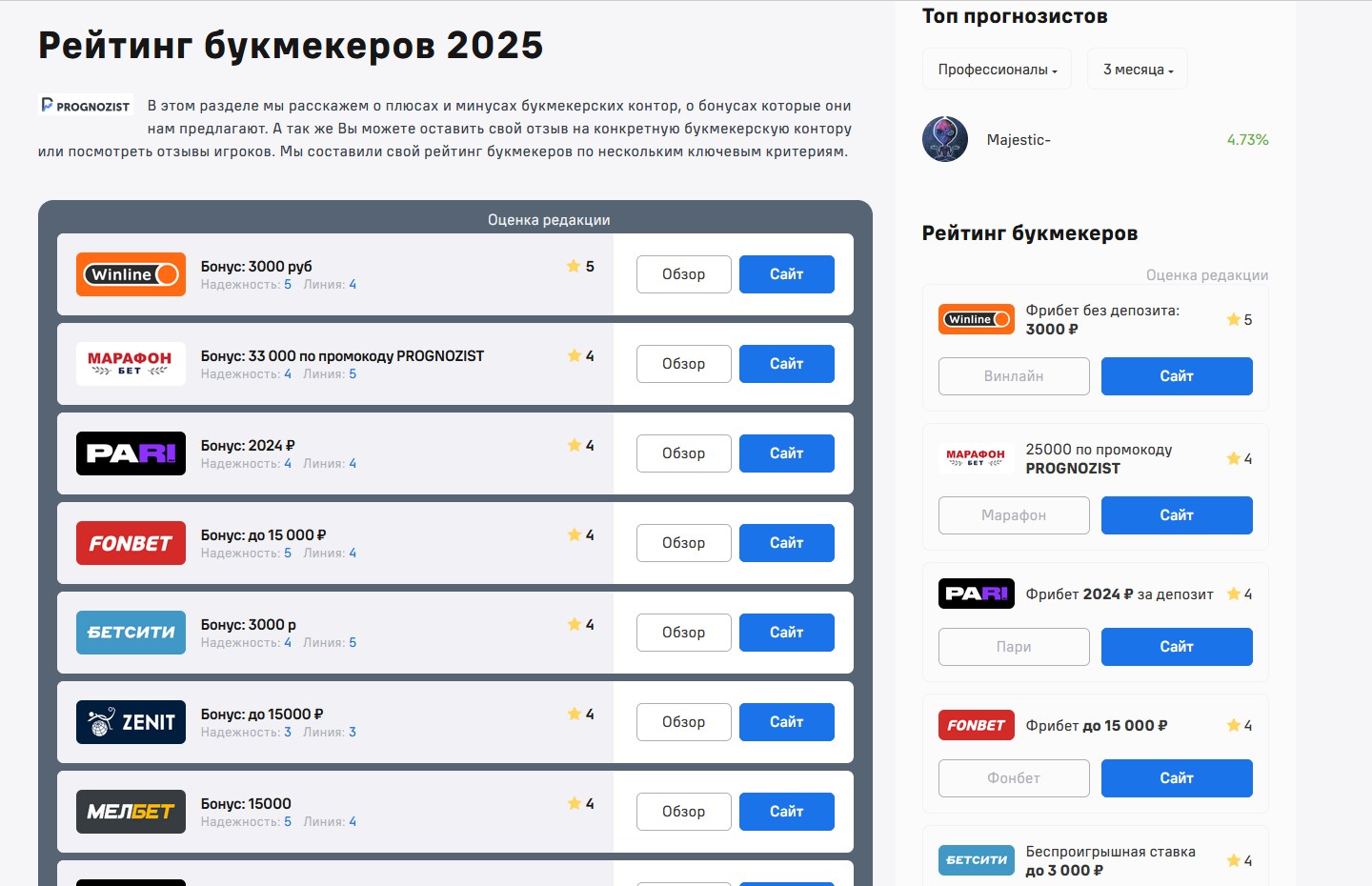 Прогнозист