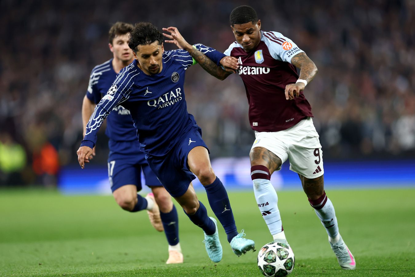 «ПСЖ» проиграл «Астон Вилле», но вышел в полуфинал Лиги чемпионов