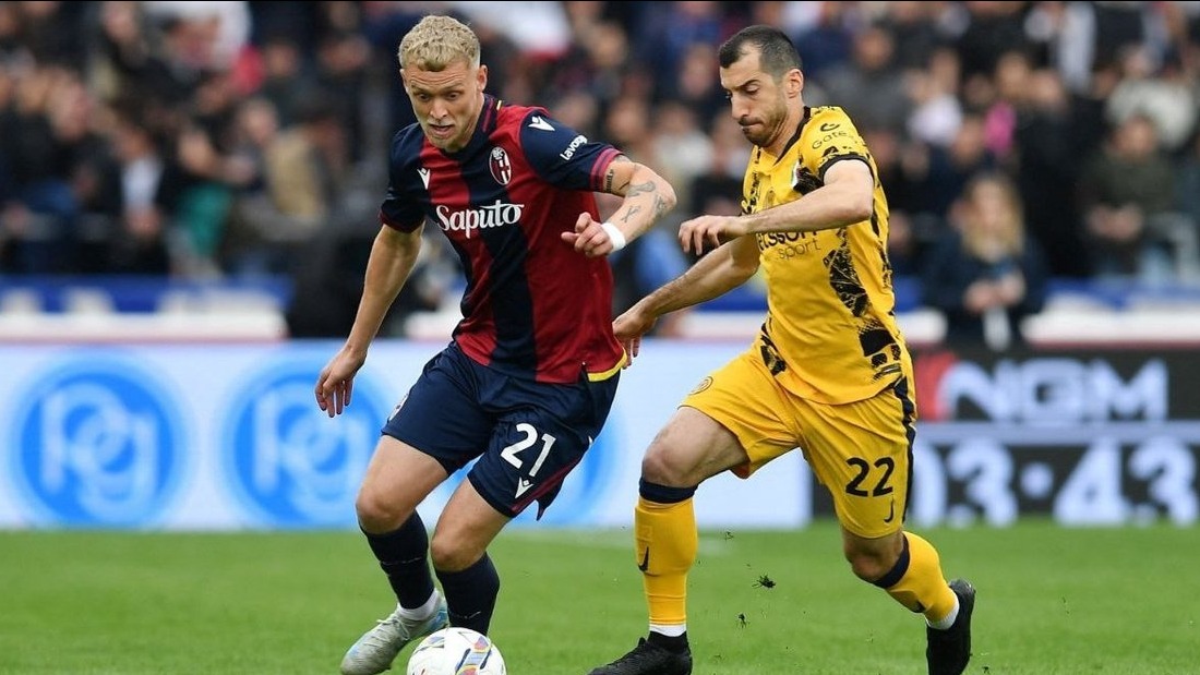 «Интер» Мхитаряна проиграл «Болонье» в рамках Серии А