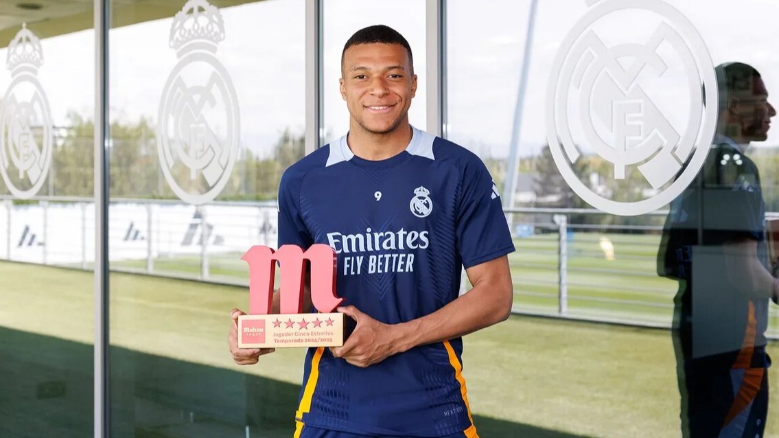 Килиан Мбаппе стал лучшим игроком сезона в «Реале»