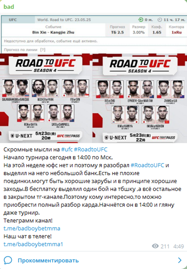 Badboybet Mma