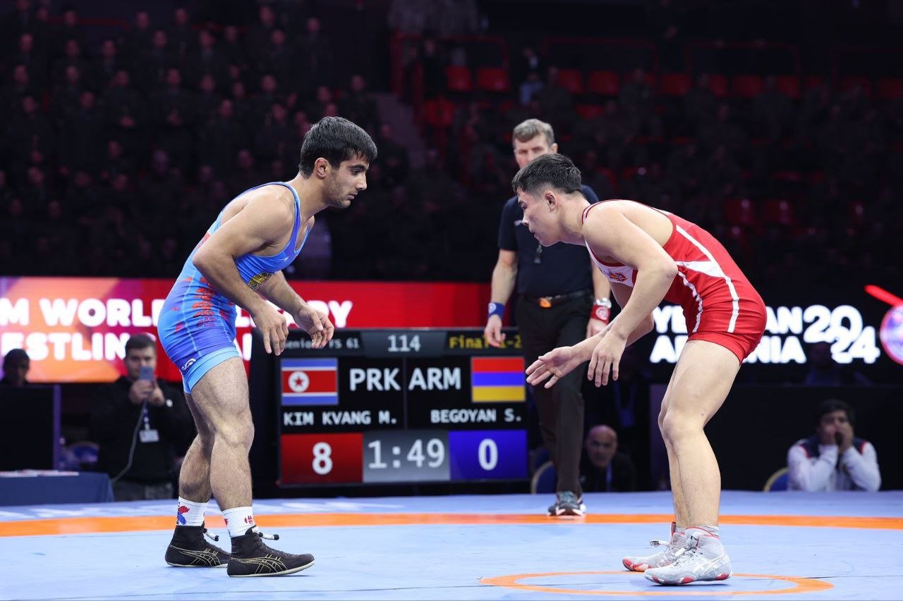 Саргис Бегоян вышел в финал чемпионата Европы U-20 по вольной борьбе