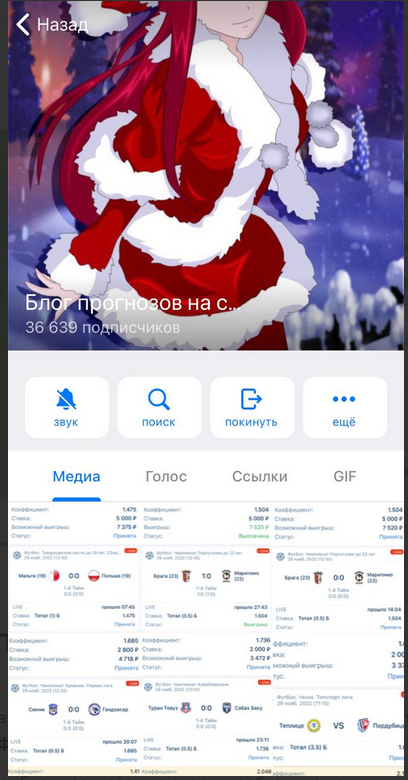 Блог прогнозов на спорт