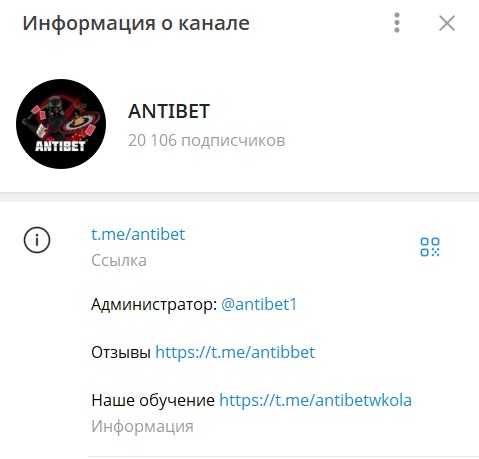 ANTIBET отзывы