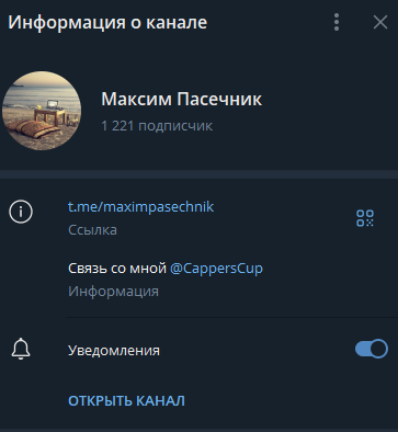 Максим Пасечник каппер