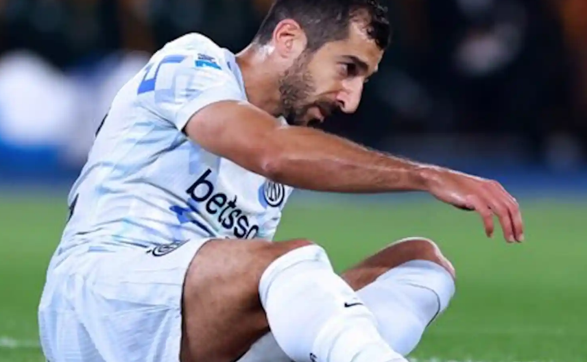 Генрих Мхитарян выбыл на месяц из-за травмы бедра