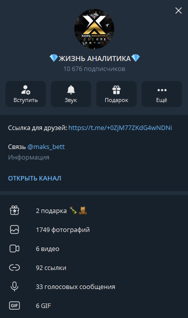 Жизнь аналитика телеграмм Жизнь аналитика телеграмм
