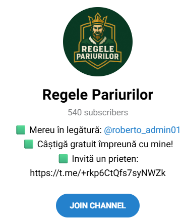 Regele Pariurilor телеграмм Regele Pariurilor телеграмм