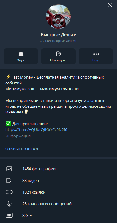 Быстрые Деньги телеграмм