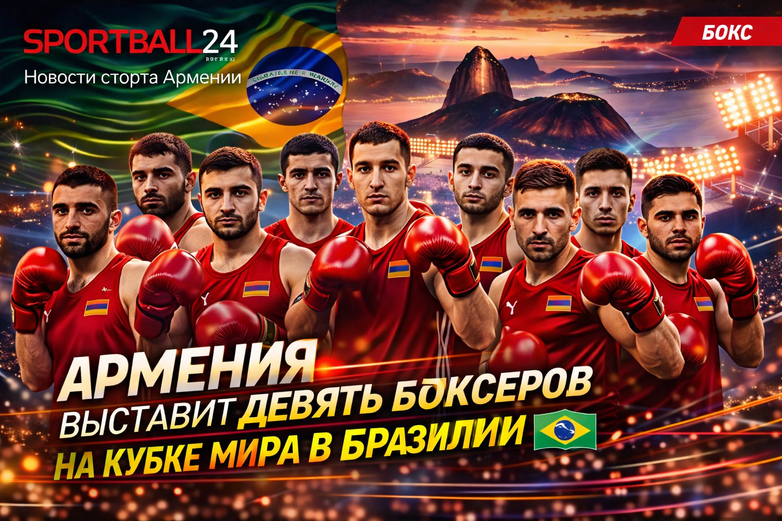 Армения выставит девять боксеров на Кубке мира в Бразилии