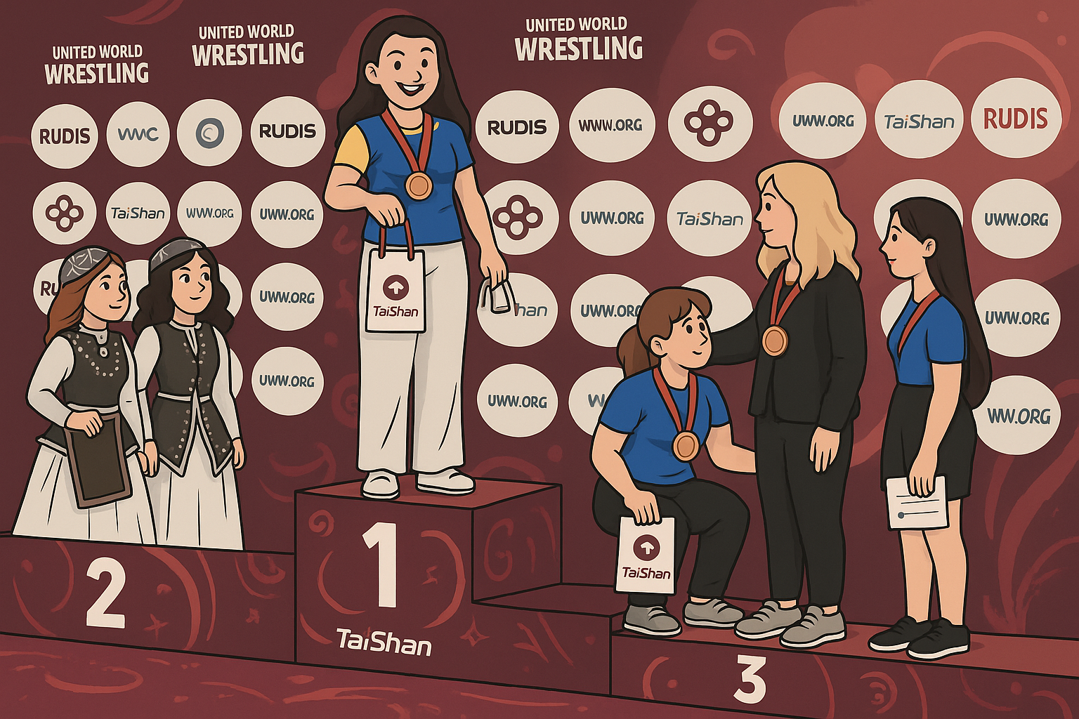 Украинская спортсменка отмахнулась от россиянок на пьедестале чемпионата Европы в Армении