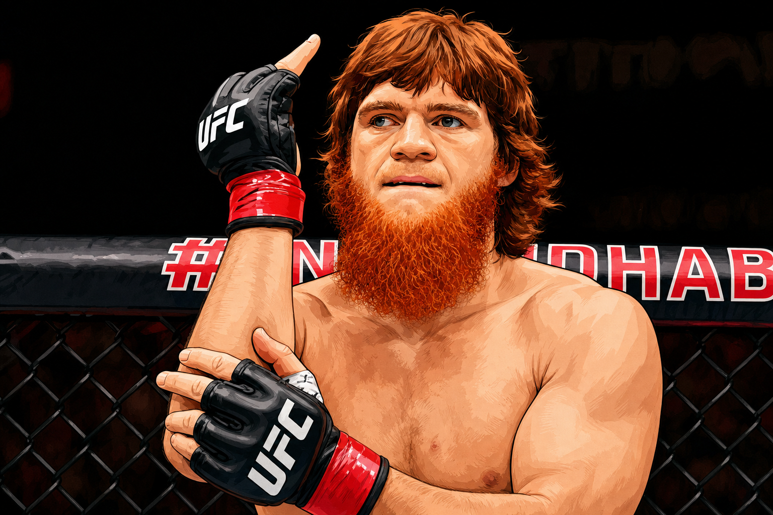 Шарабутдин Магомедов прибыл в Баку на турнир UFC вместе с Гором Азизяном