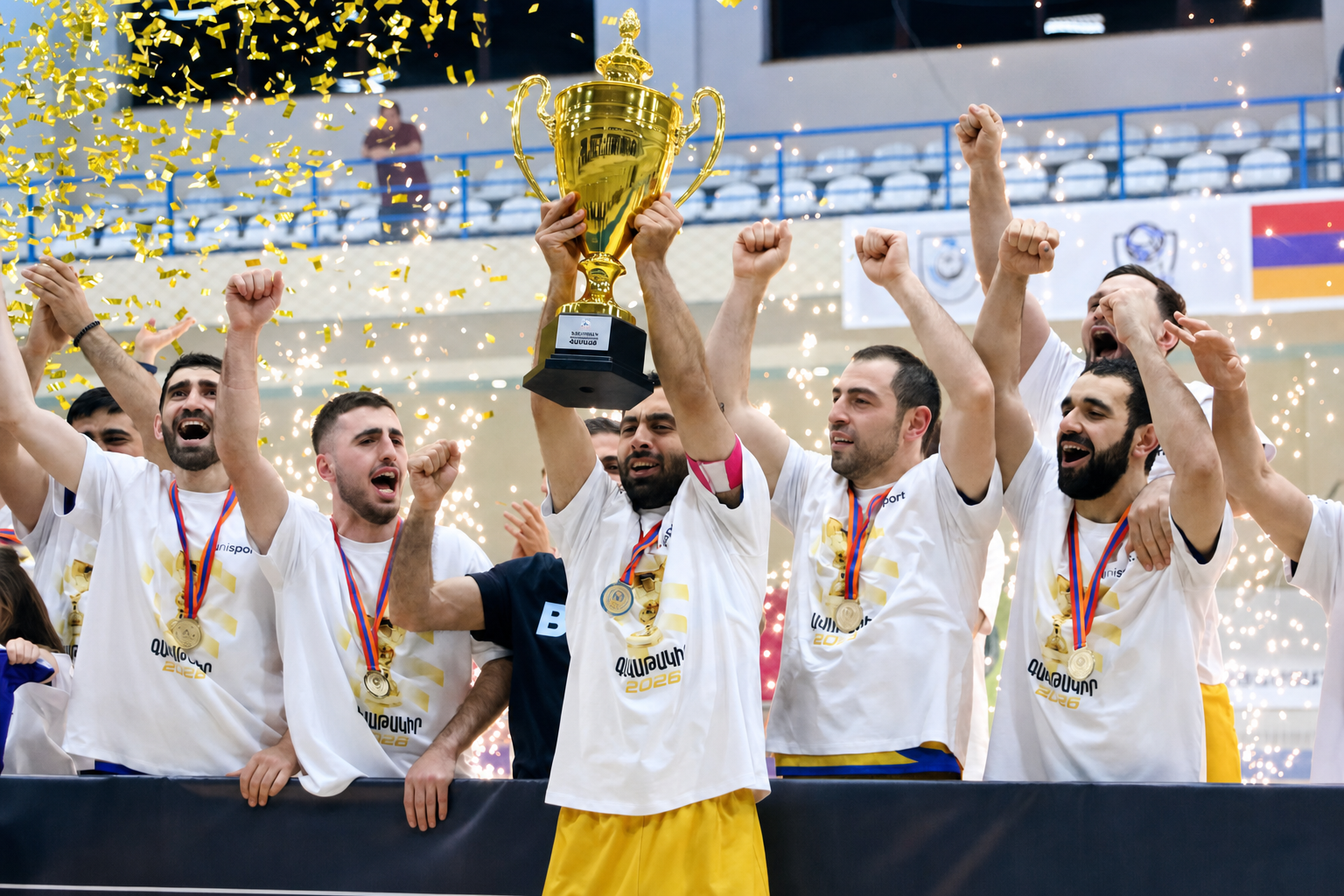 Юниспорт футзальная лига чемпионов: ереванская команда прошла в основной раунд