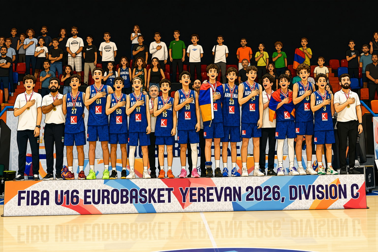 Армения на турнирах FIBA Europe: пять сборных заявлены на соревнования 2026 года