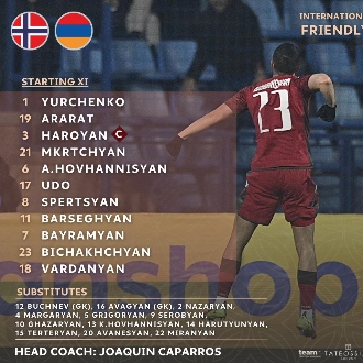 Норвегия - Армения